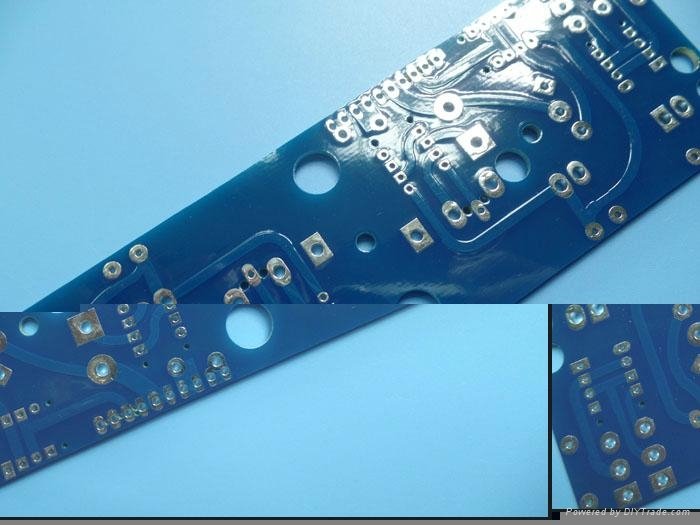 3oz Heavy Copper PCB FR-4 Double Sided Blue Solder Mask HASL Lead Free