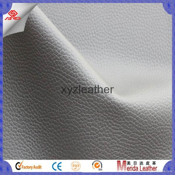 Classical design embossed litchi leather fabric for sofa 3
