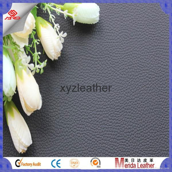 Classical design embossed litchi leather fabric for sofa 2