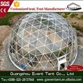 Steel frame transparent PVC geodesic dome tent for outdoor event 2