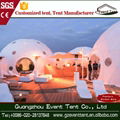 beautiful steel structure white PVC geodesic dome tent for holiday 3