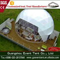 beautiful steel structure white PVC geodesic dome tent for holiday 4