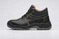 safety work shoes 8044 embossed leather pu outsole