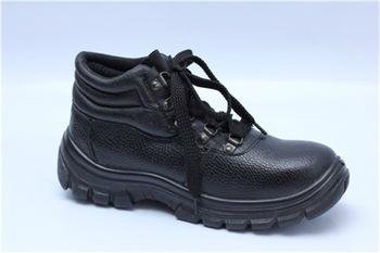 safety work shoes 8055-1 embossed leather pu outsole 2
