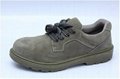 safety work shoes 8009-1 suede leather pu outsole