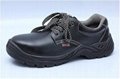 safety work shoes 9084 embossed leather pu outsole