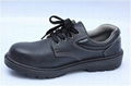 safety work shoes 9145-2 embossed leather pu outsole