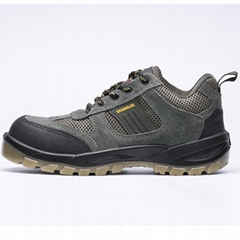 safety work shoes suede leather pu outsole