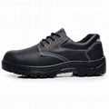 safety work shoes 9087 embossed leather pu outsole