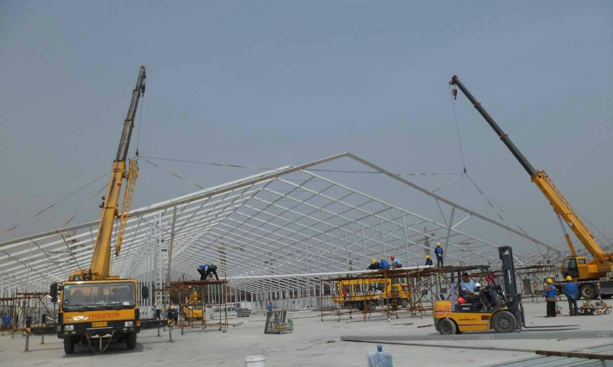 Factory Supply Durable Clear Span Warehouse Tents 30-50m In Philippine 3