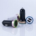 2 USB Port Car Charger DC5V 2.1A with Ce 1