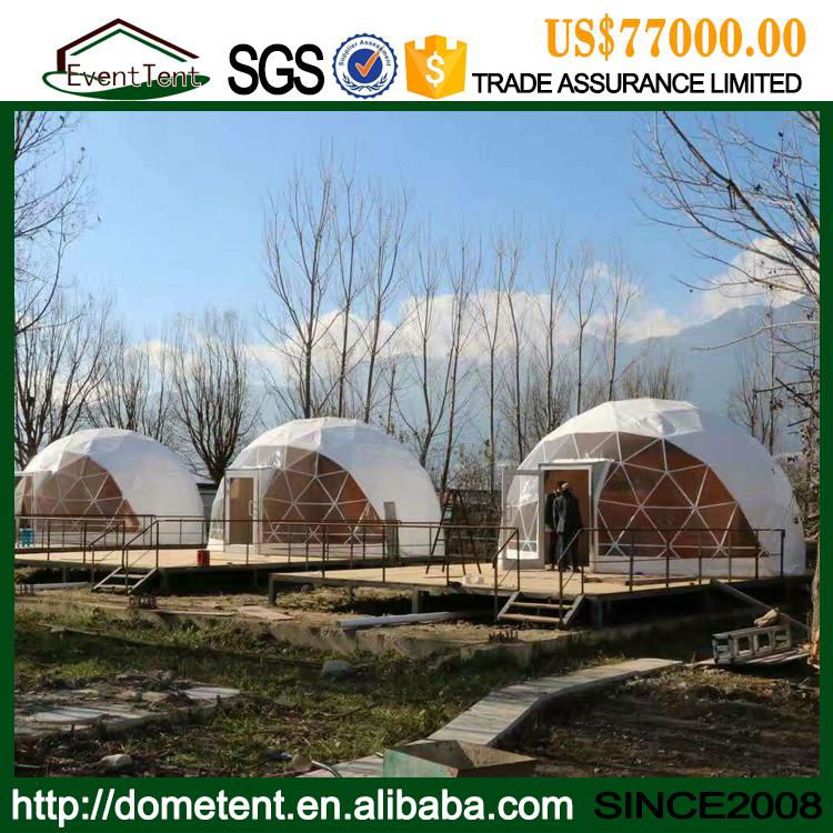 High Quality Metal Frame Igloo Garden House Waterproof Dome Tent For Sale 5