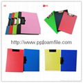 durable A4 PP foam double side vertical or horizontal clipboard 1