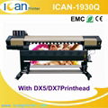 CE certificate multicolor rotary inkjet printer plotter textil 1.7m width raised