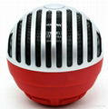 OEM factory new arrivals round shape Bluetooth stereo speaker 1