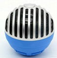 OEM factory new arrivals round shape Bluetooth stereo speaker 2