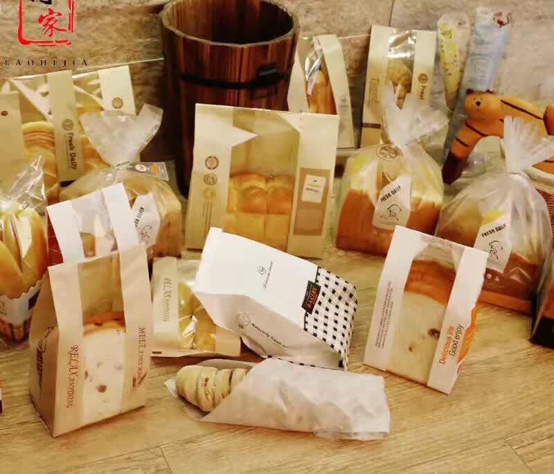  Large Size Plastic Window Bread Baguette Food Paper Bag Making Machine Price  5