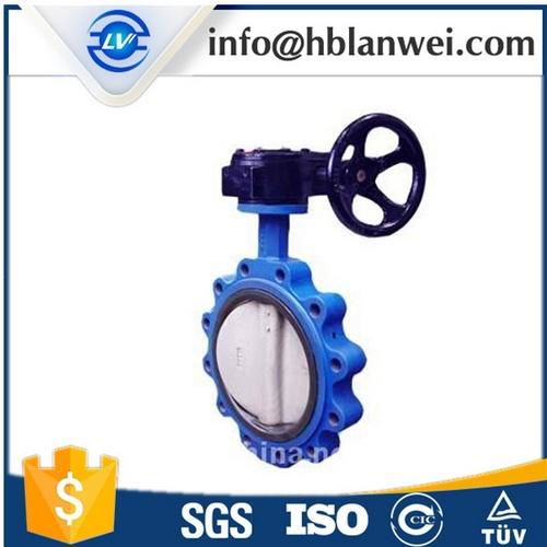 Ductile iron single wafer type manual butterfly valve 3
