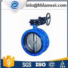 Best Sale Worm Gear Double Flange Butterfly Valve D341X-16