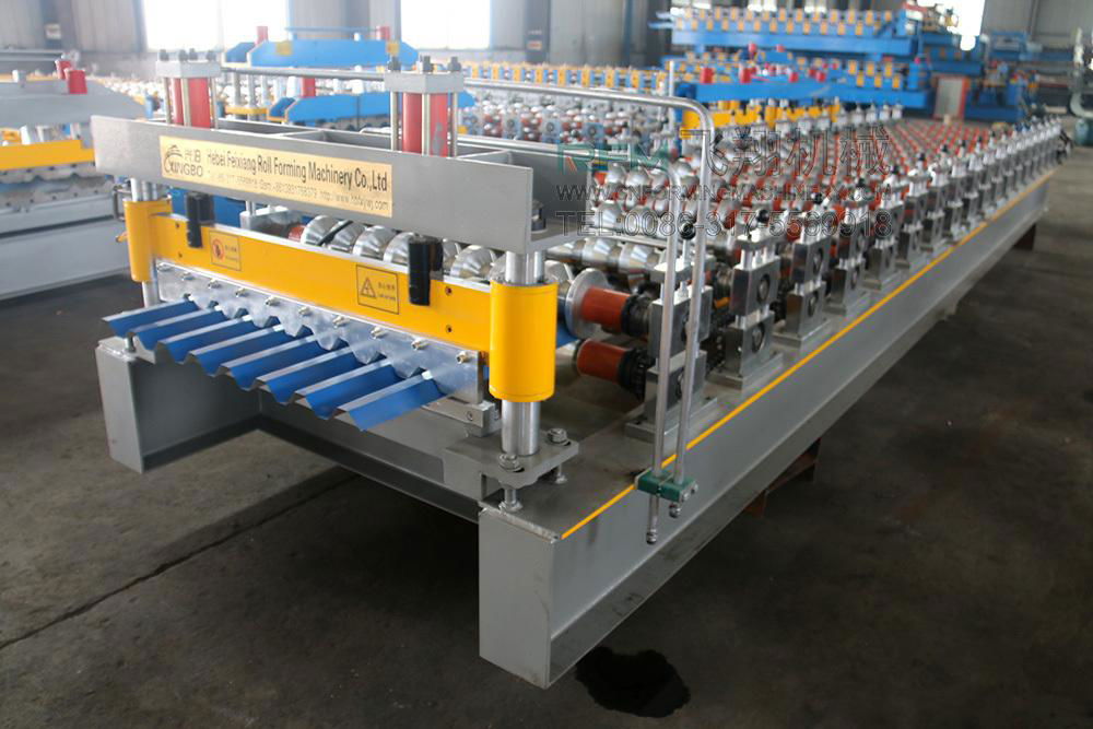 Corrugated Steel Wave Sheet Roll Forming Machine 2