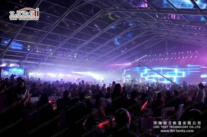 Romantic Transparent Marquee 3000 Capacity Concert Tent Big Music Concert