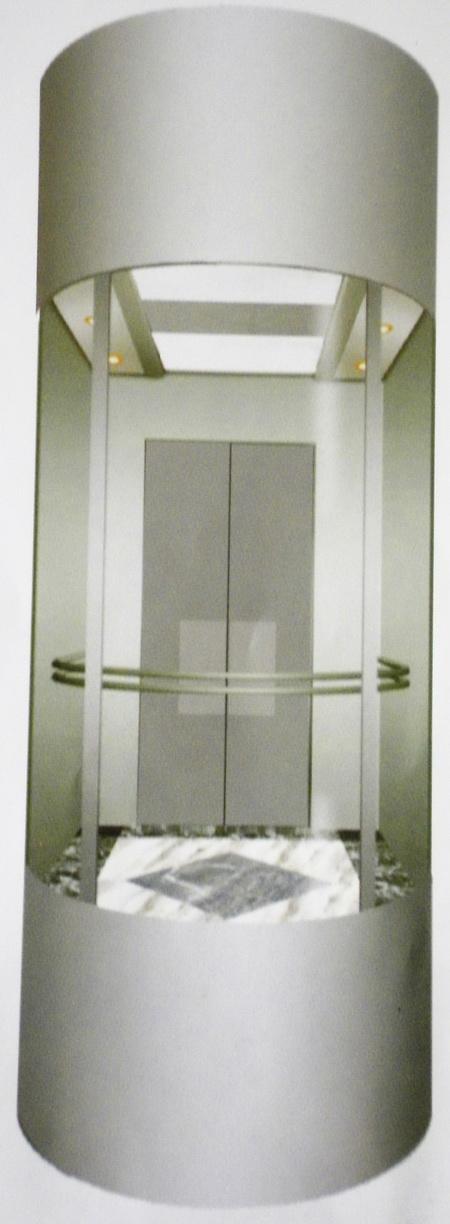 Elegent Panoramic Passenger Elevator With Glass Cabin 3