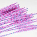 Pink Bumpy chenille stem crafting fluffy sticks 1