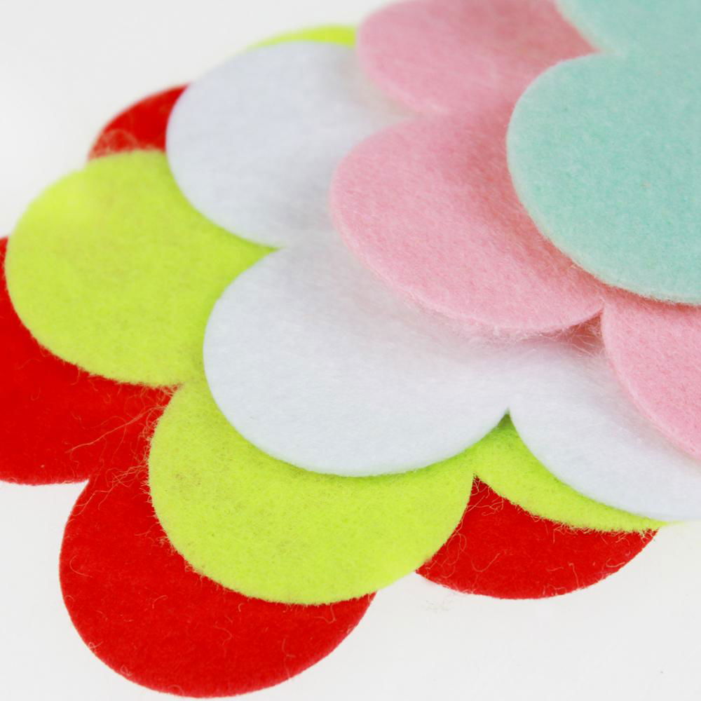 Flower shape felt embellishment