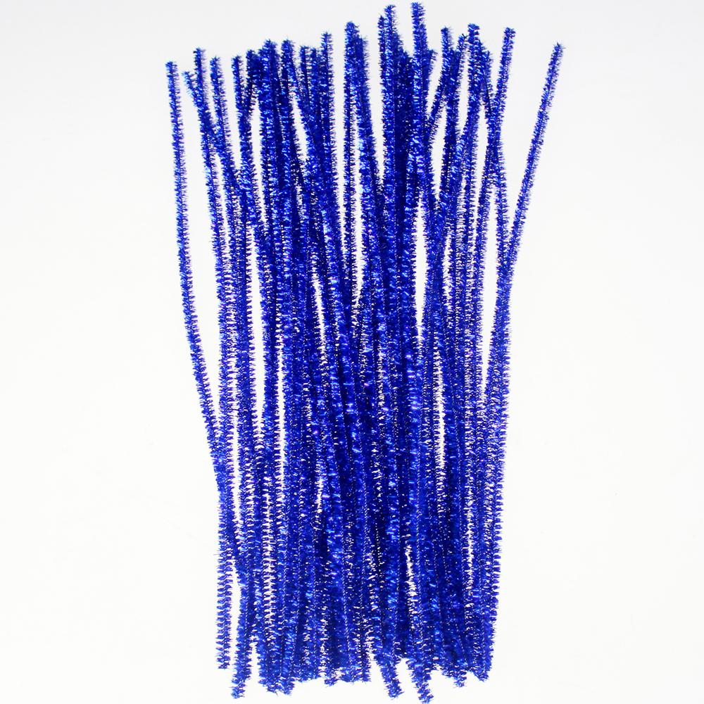 Blue Glitter Pipe Cleaners tinsel christmas decoration YC056 (China