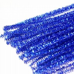 Blue Glitter Pipe Cleaners tinsel christmas decoration