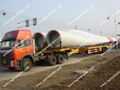 stretchable trailer for wind turbine blade