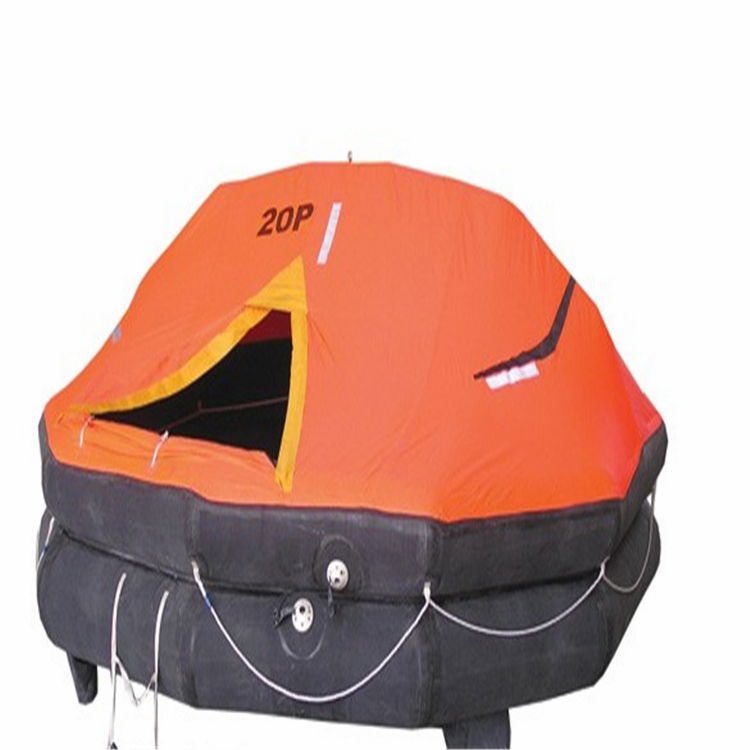 Solas/CE/CCS/ABS approved throw over self righting inflatable raft