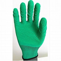 cheap latex coated glove made in china