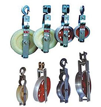 Single Sheave Pulley Block 408x80mm Suitable for ACSR 3