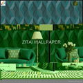 3d new design vinyl coated paper back pvc waterproof wallpaper for home 2