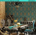 Royal designer waterproof acrylic coated heavy embossed wallpaper 4