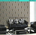 Royal designer waterproof acrylic coated heavy embossed wallpaper 5