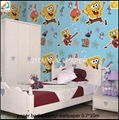 3D decovative pvc paper back waterproof new designs children wallpaper for house 1