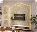 Fashion sound absorption soundproof pvc foaming home decoration wall papers 2