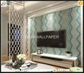 Fashion sound absorption soundproof pvc foaming home decoration wall papers 3