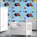 3D decorative vinyl coated washable anime kids wallpaper for room 2