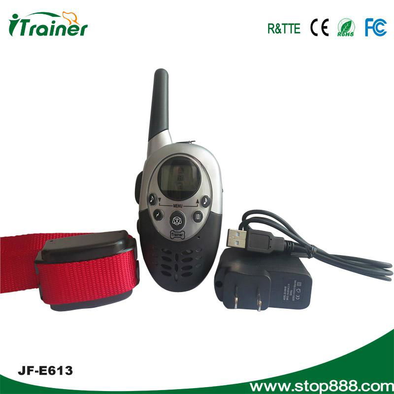 Useful dog trainer 1000M range remote control anti bark collar  5