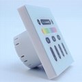 2.4 G wall panel led controller with 4 zone controller dimmaber led lighting 5