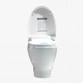 Good quality bathroom ceramic intelligent toilets one piece siphonic toilet 2