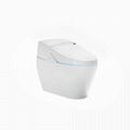 Good quality bathroom ceramic intelligent toilets one piece siphonic toilet