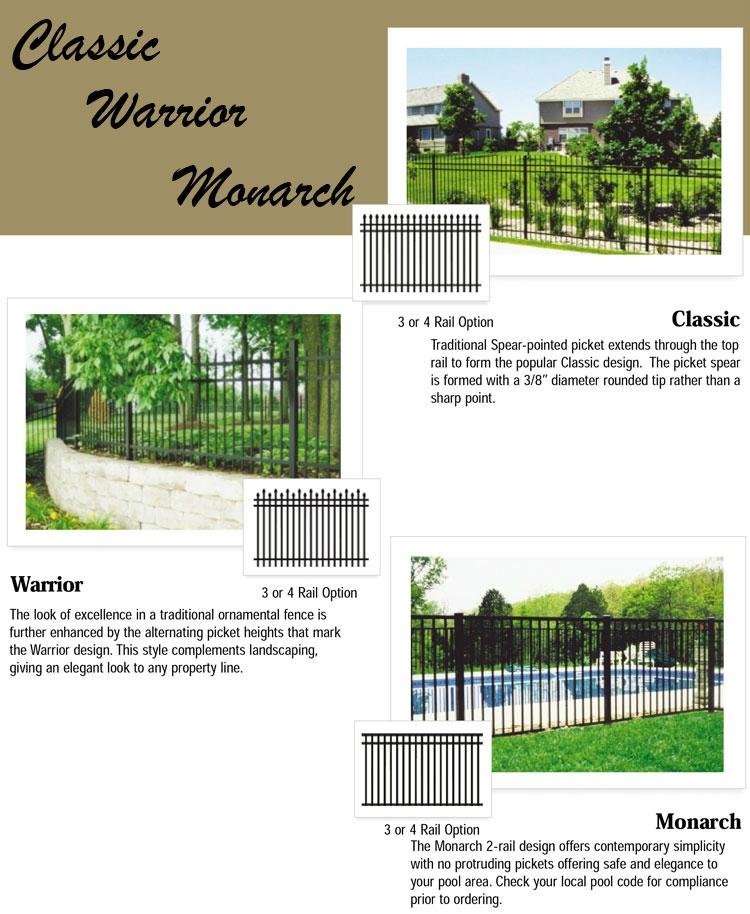garden wrought iron decorative picket fence 4