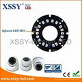 XSSY Infrared LED 2835 Epistar 14mil Chip PCB Board for Security CCTV System wit 1