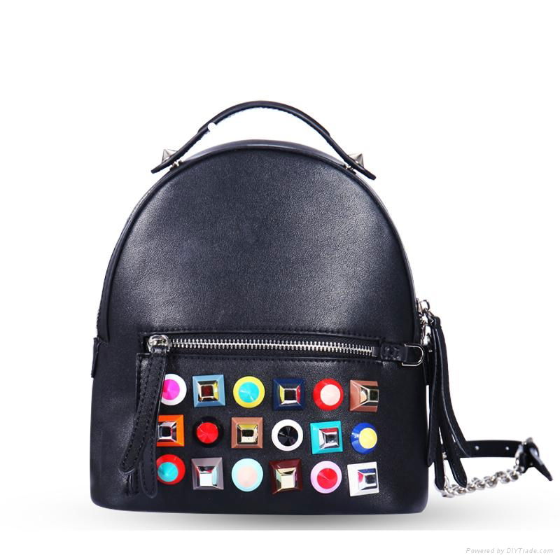 New arrival trendy women tote bag wholesale leather bag shopping bag backpacks 2