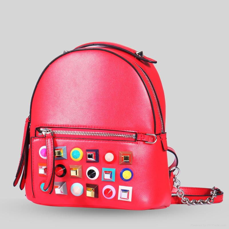 New arrival trendy women tote bag wholesale leather bag shopping bag backpacks 4