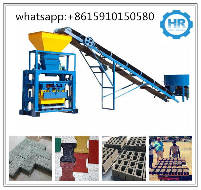  QT40-1 Small Concrete Hollow Block Macking Machine